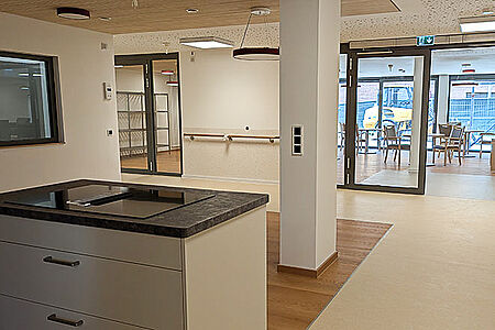 Umzug Grete-Schickedanz-heim Die neusanierten Gemeinschaftsräume im GSH.